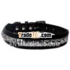 1013 Pet Collar Padded Rivet Collar Leather pet Collar Crystal pet collar