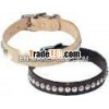 1053 Bridle leather Dog Collar