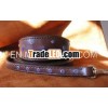 Greyhound Leather Dog Collar