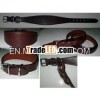 Plain Leather Dog Collar & Lead Set