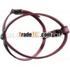 1040 Pink leather Dog Harness with padding