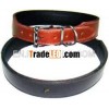 05280 Bridle leather Soft lined Dog Collar