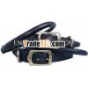 1051 Bridle leather round Dog Collar