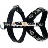 1042 Bridle Leather Dog Harness eith metal ornaments and lined
