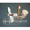 Clear acrylic bathroom ware for toothbrush and toothpaste