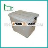 45L medium size100% PP storage box with locks and wheels clothes box
