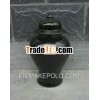 beautiful black glaze ceramic jar with lid WRYKB102
