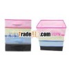 colourful Non woven desktop storage box , folding cosmetic storage box