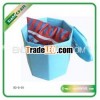 Multi-function folded storage box stool