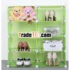 SUPER STURDY PP PLASTIC Sell newest DIY hanging storage rack 6cubes 2half