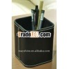 2013 hot sell practical faux leather pen holder