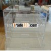 clear acrylic make up box with drawer
