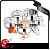 10pcs Stainless Steel Mixing Bowl Food Container Stock Pot Set