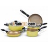 Goldend Coating Casserole With Lid / Frying Pan