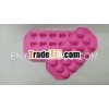 cute heart-shaped soft silicone ice tray