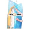 Housewife's helper vacuum compressed bag hanging style with side zipper and hooks DG003