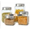 Square glass jar