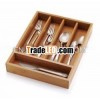 Bamboo Flatware Tray