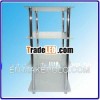 4 Tiers household chrome glasses Storage bathroom Rack