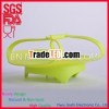 Silicone basket with watering hole/silicone colander/silicone steamer basket