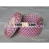 HH23267-4 - Handmade seagrass box with lid,  grass basket with cover