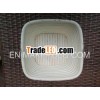 Square rattan cane basket - Natural rattan cane basket - Craft rattan bowl