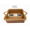 Slanted rattan tray