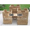 HH11912 - Water-hyacinth basket - Craft waving basket - hand woven basket - handmade basket from vie