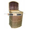 Vietnam Waste Bamboo Basket with lid