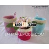 HH110711 - Handmade crochet P.P storage basket