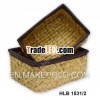 Set of Storage tray/Wicker storage tray for home use/Vietnam handicraft tray with natural fibers (HL