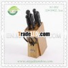 High Quality Unique Shape Bamboo Kitchen Knife Holder Set, Knife Block Set, Knife Shelves, Kitchen A