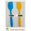 Silicone scraper with long handle