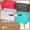 Plastic storage box with handle large type