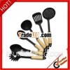 cheap price plastic kitchenware with wooden handle