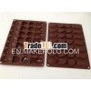 food grade small cute shape silicone chocolate tray