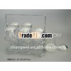 glass bottle set with iron stand