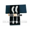 silver 999 plated - BREAKFAST SET : cheese knife & butter knife