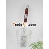 12.5cm wooden handle Stainless steel Noodle Skimmer ,  wire skimmer