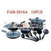 16pcs Cookware Sets With Powder Coating