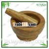 2013 100% natural large bamboo mortar and pestle