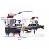 Aluminum digital display double mitre saw/aluminum window&door 45 degree saw