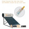Compact Pressurized Solar Water Heater System (with evacuate