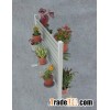 Aluminum Double Side Flower Wall