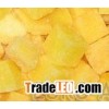 IQF yellow cling peaches dices