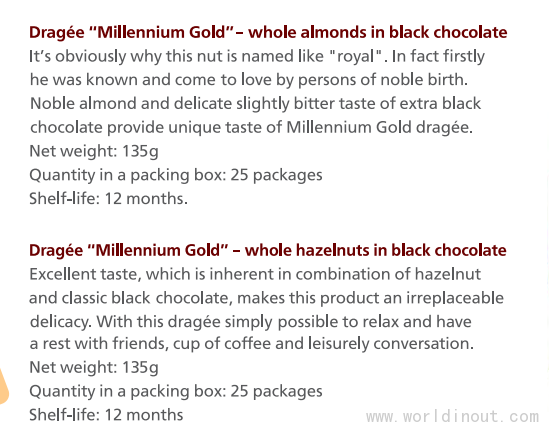 Millennium干果巧克力豆