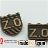Custom Shape Vintage Metal Brand Label