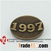 Antique Design Raised Logo Metal Label