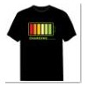 2016 high quality music led light up and down t shirt