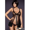 Fly Away Black Honeymoon Bridal Lingerie With Bowknot